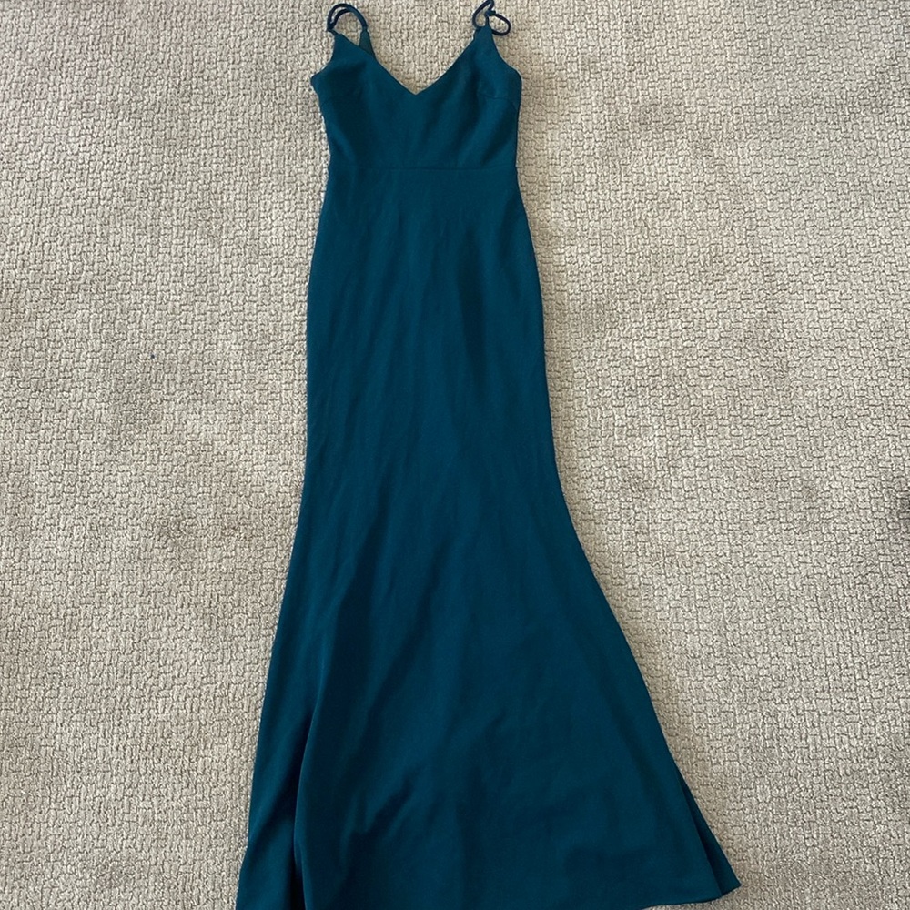 Emerald maxi dress